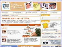 Aperçu du site CNOUS - le site de la vie étudiante