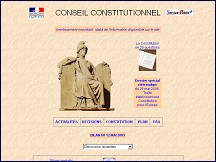 Aperçu du site Conseil constitutionnel