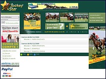 Aper�u du site Jockey Star - sp�cialiste de paris hippiques en ligne