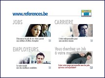 Aperu du site References.be - offres emploi en Belgique