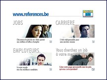 Aperçu du site References.be - offres emploi en Belgique