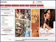 Aper�u du site Antica Murrina Veneziana - bijoux en verre de Murano