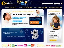Aper�u du site OrP�re - site d�di� aux futurs papas