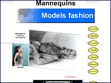 Aperçu du site Mannequins.be - portail belge pour mannequins