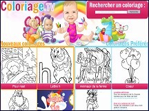 Aperu du site Coloriage.tv - coloriages et jeux gratuits pour les enfants