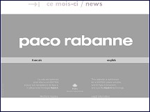 Aperçu du site Paco Rabanne