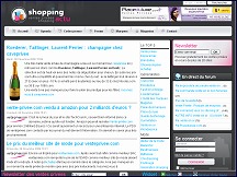 Aperu du site Shopping Actu - agenda et actualits de ventes prives en ligne