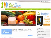 Aperu du site Diet-Regime.com - guide des rgimes minceur pour maigrir efficacement