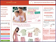 Aperçu du site Cyrillus