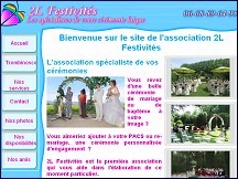 Aper�u du site 2L Festivit�s - cr�ation, organisation et c�l�bration de c�r�monies de mariage