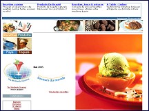 Aperçu du site Saveurs du Monde - le site de tous les gourmets
