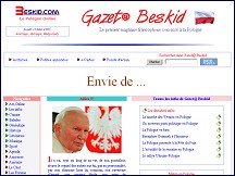 Aperu du site Pologne Online avec Beskid.com