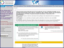 Aperçu du site Organisation Internationale de la Francophonie