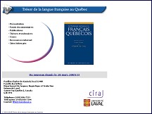 Aperçu du site Trésor de la langue française au Québec