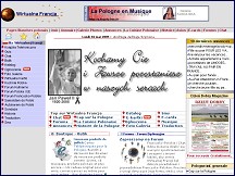 Aperu du site Pologne - France avec Wirtualna Francja