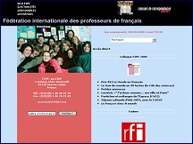Aperçu du site Fédération internationale des professeurs de français