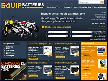 Aperu du site Equip Batteries - piles, batteries et chargeurs au meilleur prix