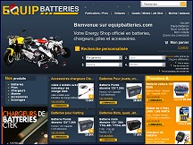 Aper�u du site Equip Batteries - piles, batteries et chargeurs au meilleur prix