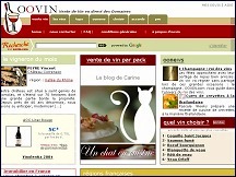 Aperu du site OOVIN - vente de vins en direct des domaines et proprits