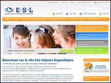 Aper�u du site ESL - s�jours et cours linguistiques, voyages linguistiques � l'�tranger