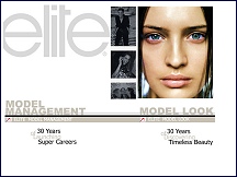 Aperu du site Agence Elite - concours Elite Model Look, portfolios des mannequins