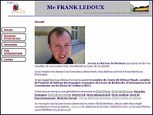 Aperu du site Frank Ledoux - Avocat au Barreau de Bordeaux