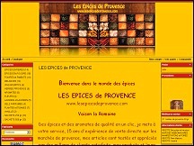Aperu du site Les Epices de Provence - picerie en ligne, vente des pices et des aromates