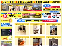 Aperu du site Comptoir Toulousain Carrelage - vente de carrelage et faence en ligne
