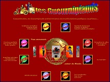 Aperçu du site Les Gueurnipiauds - spectacles événementiels, sculptures & décorations ballons