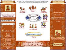 Aperu du site Gastronomie franaise : vente en ligne des produits du terroir