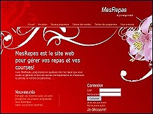 Aper�u du site MesRepas.com - pour planifier les repas et �changer ses recettes entre amis