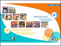 Aperu du site Via Presse : abonnement et vente au numro aux magazines de la presse francaise