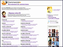Aper�u du site Commercial.fr - offres d'emploi pour les commerciaux