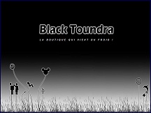 Aperçu du site Black Toundra - vêtements et accessoires avec impression personnalisée