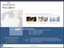 Aperu du site Euro Consulting Partners