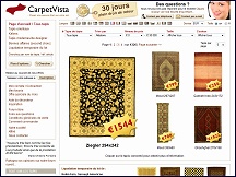 Aperu du site CarpetVista - vente de tapis en ligne