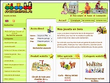 Aperu du site Jouets de Bois - vente en ligne de jeux et jouets en bois