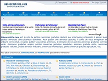 Aper�u du site Universelsite.com - petites annonces gratuites avec photo 