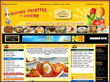 Aperu du site Bonnes-Recettes-Cuisine.com - bonnes recettes de cuisines du monde