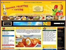 Aper�u du site Bonnes-Recettes-Cuisine.com - bonnes recettes de cuisines du monde