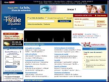 Aperçu du site La Toile du Québec - répertoire des sites québécois