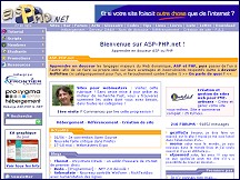 Aperu du site ASP-PHP.net - Apprendre  programmer en ASP et PHP