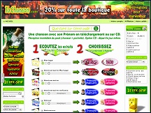 Aper�u du site TaChanson.com - chansons d�dicac�es et CD personnalis�s de mariage