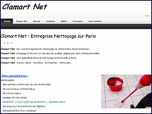 Aper�u du site Clamart Net - entreprise de nettoyage et d'entretien d'immeubles