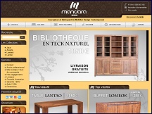 Aperu du site Mandara Design - concepteur et fabricant de mobilier contemporain