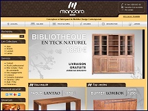 Aper�u du site Mandara Design - concepteur et fabricant de mobilier contemporain