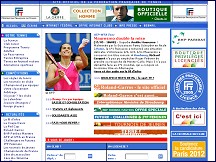 Aperçu du site Fédération Française de Tennis