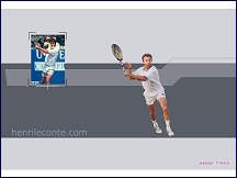 Aperçu du site Henri Leconte