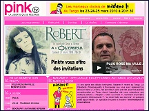 Aper�u du site PinkTV - chaine t�l� pour gays et lesbiennes