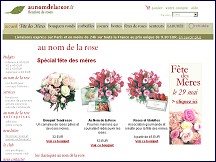 Aperu du site Au Nom de la Rose - fleuriste de roses